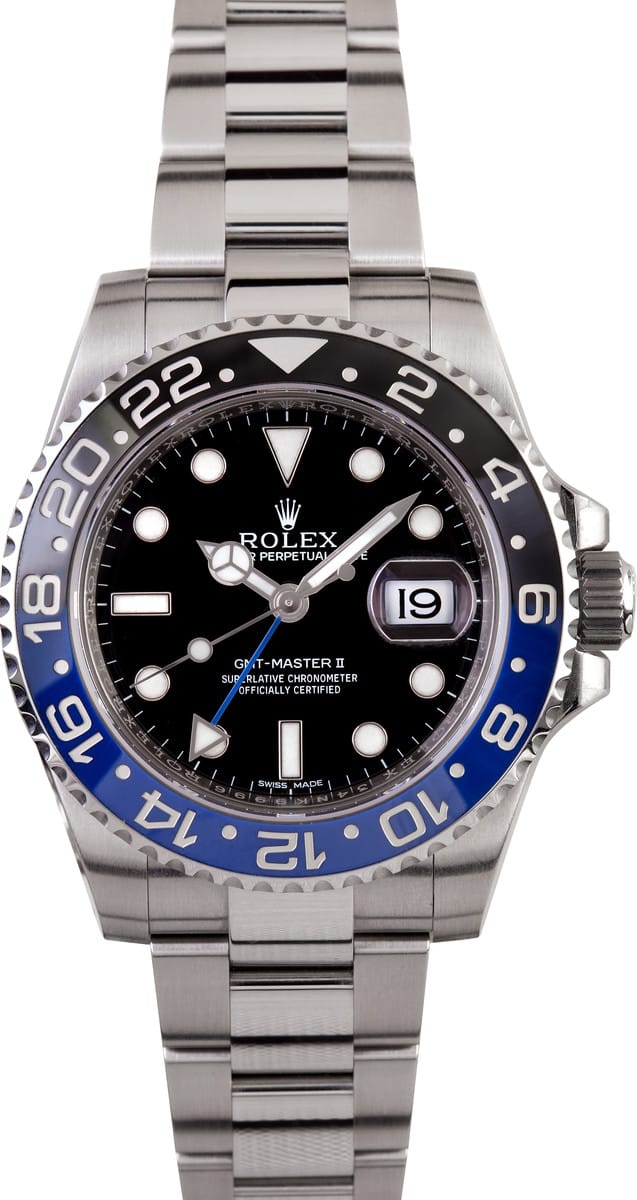 black and blue rolex gmt