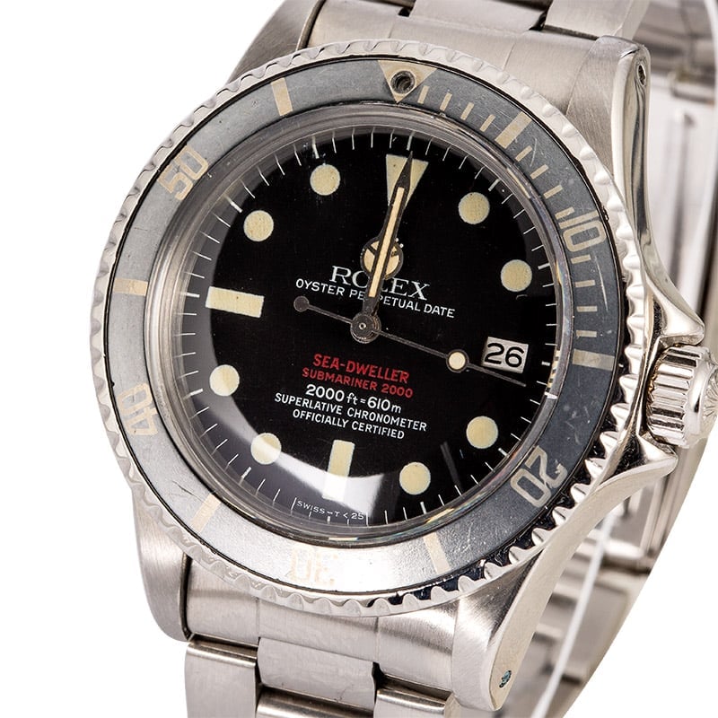 rolex sea dweller double red price 1975 vintage