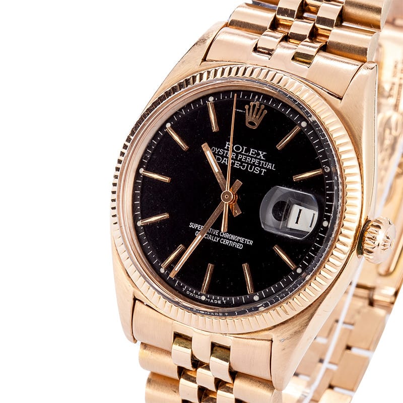 Rolex DateJust Rose Gold 1601