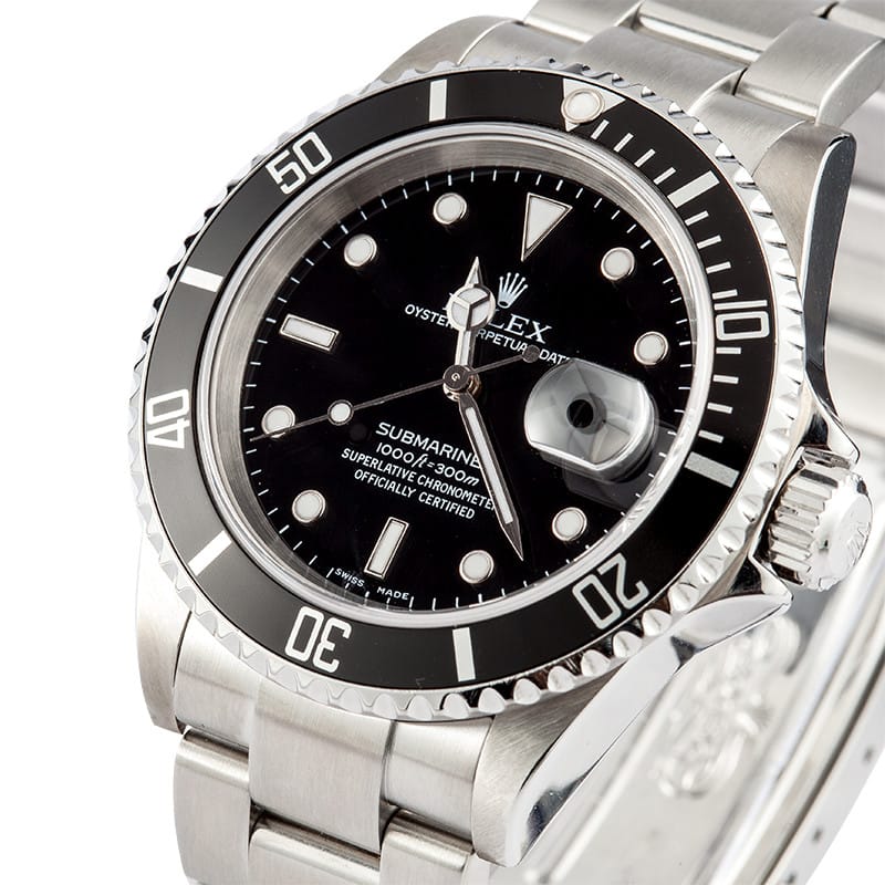 PreOwned Rolex Submariner Stainless Steel 16610 Save At Bob's Watches
