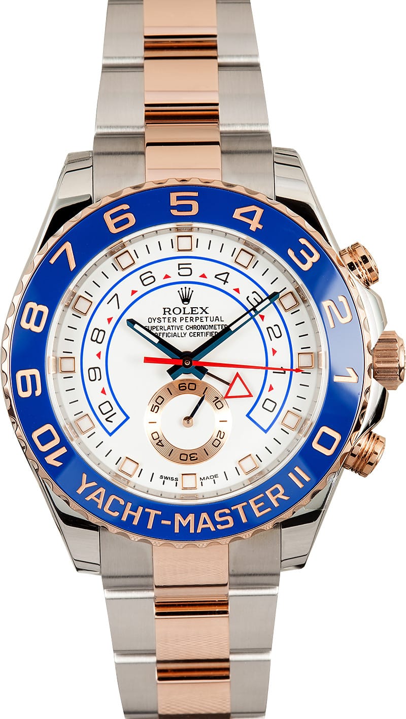 rolex yacht master 2 rose gold oysterflex