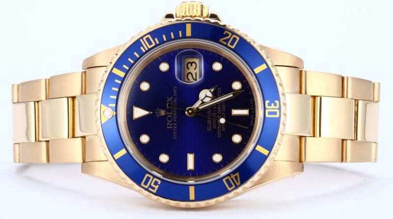 Rolex Submariner All 18k Gold 16808 1