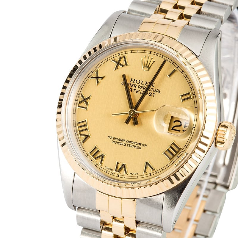 Certified Pre-Owned Rolex Datejust 16013 Two Tone