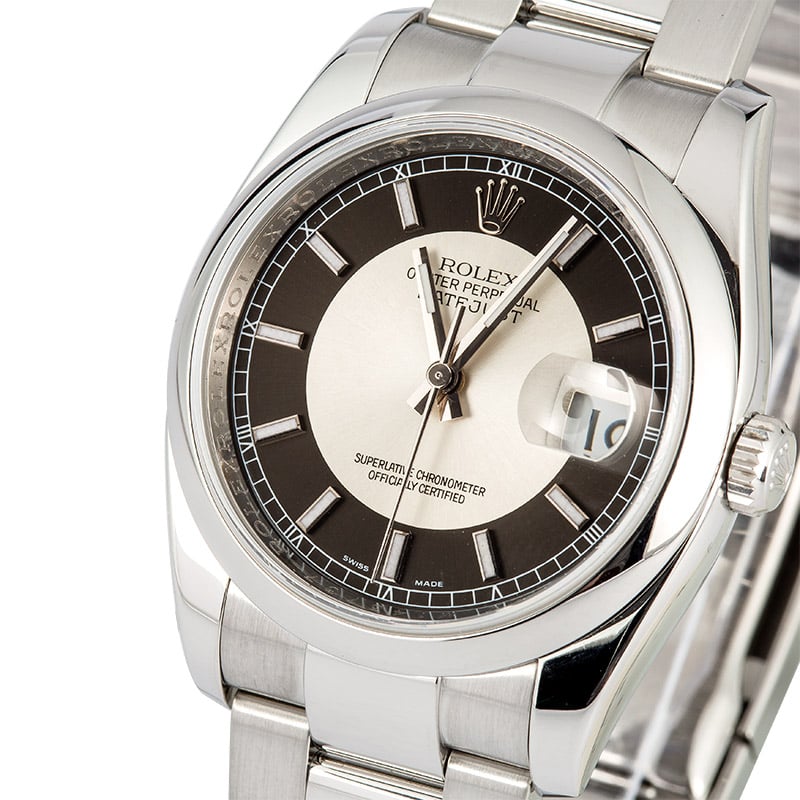 Rolex Datejust 116200 Silver and Black Dial