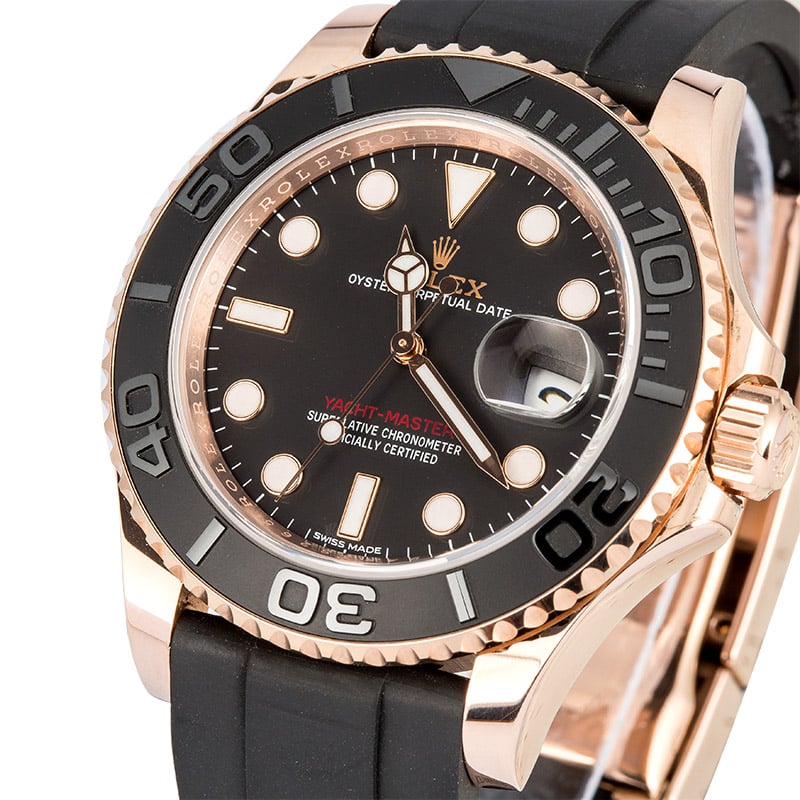 rolex submariner rose gold rubber strap