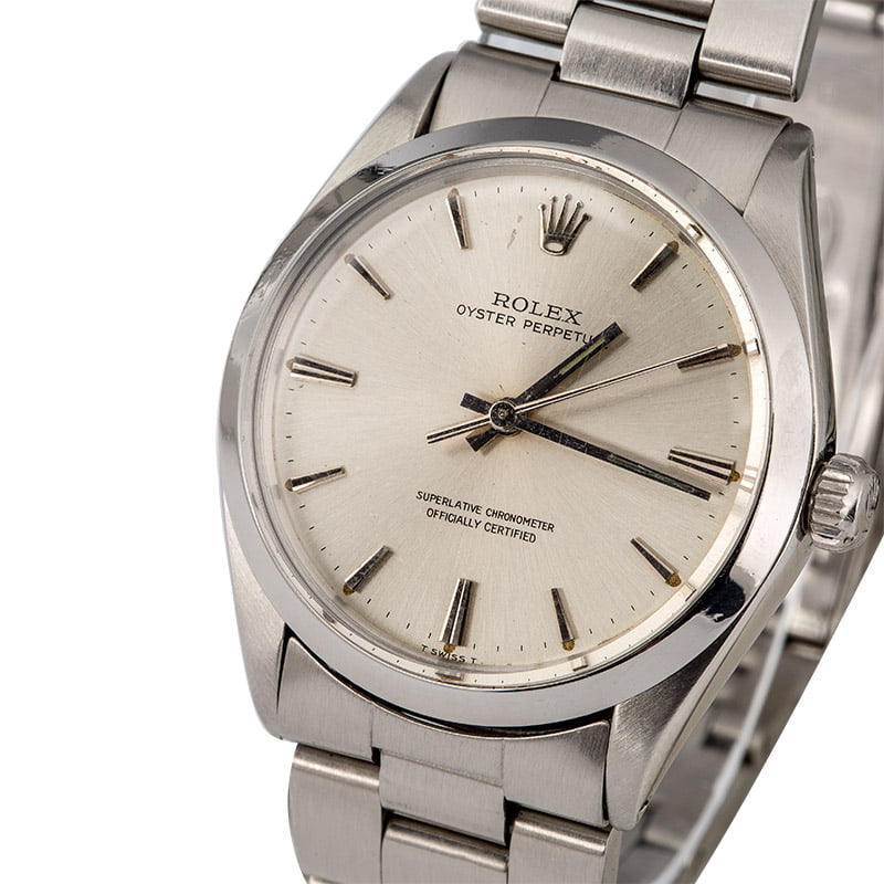 Rolex Vintage Oyster Perpetual 1002 Silver