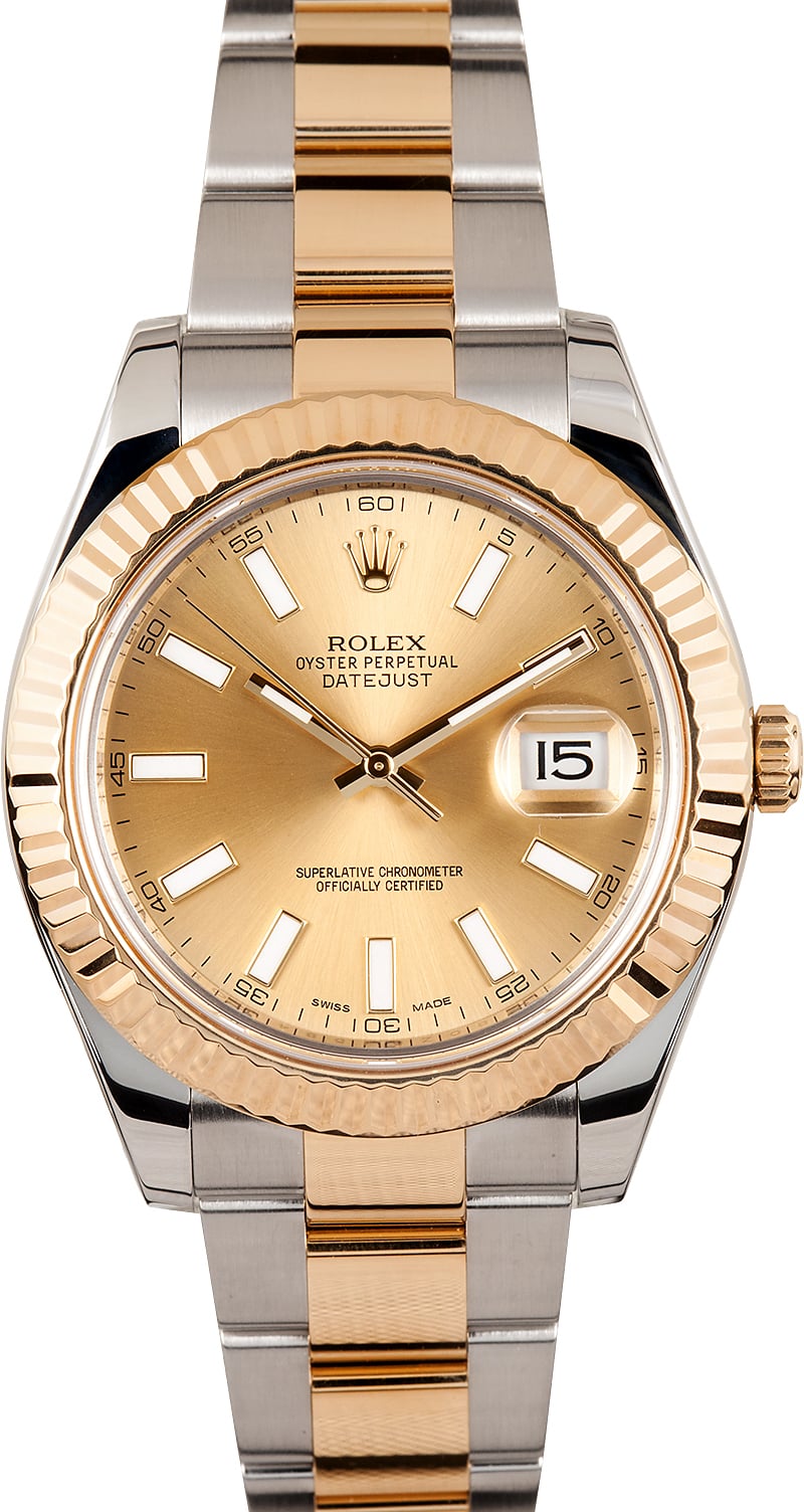 rolex 41mm two tone
