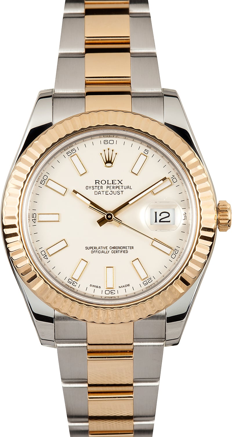 rolex datejust 41mm two tone