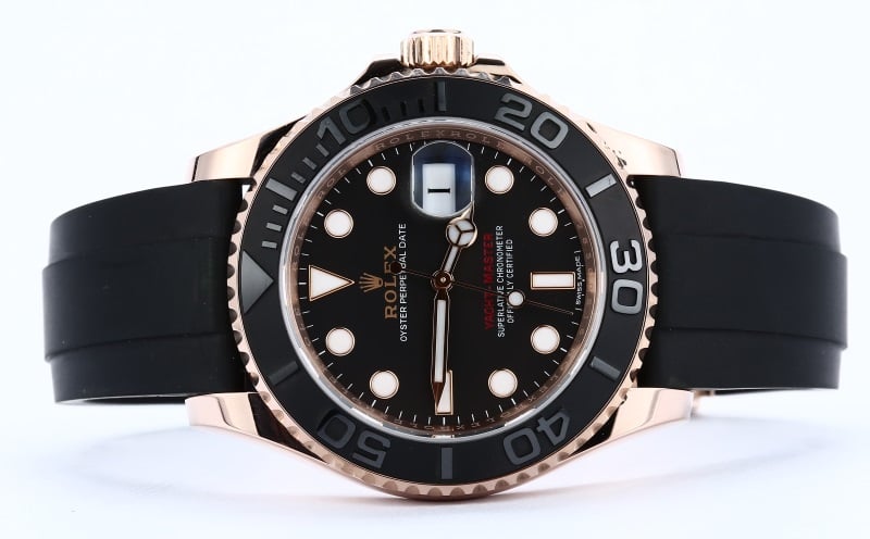 Rolex Everose Yachtmaster 116655 Rubber