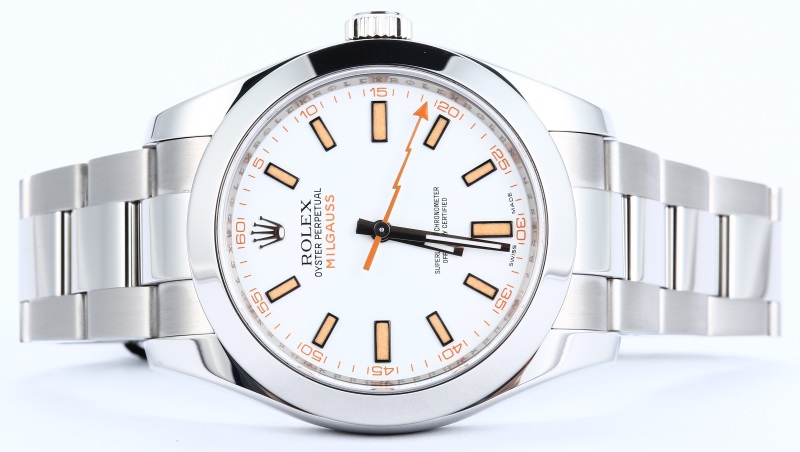 White Rolex Milgauss 116400WSO White Dial