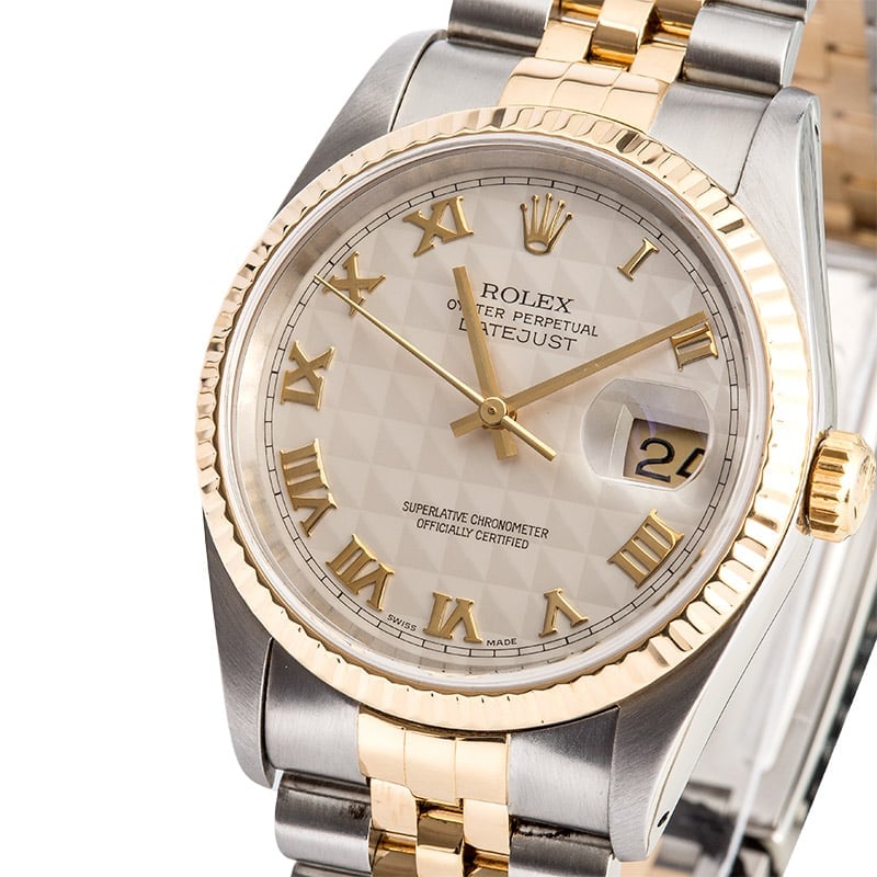 rolex datejust pyramid dial