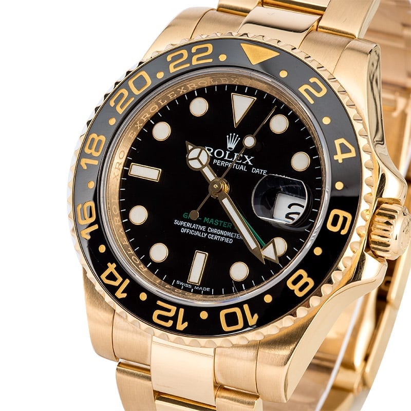 rolex gold gmt master ii for sale