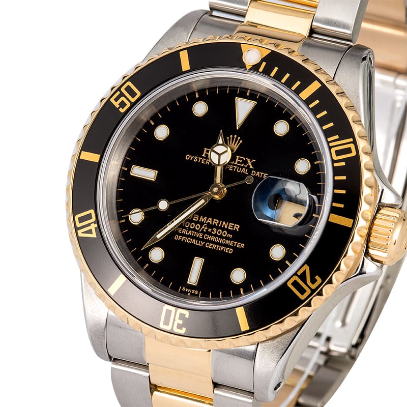2 tone submariner black face