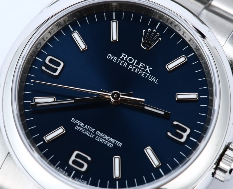 rolex oyster perpetual datejust 36 blue dial