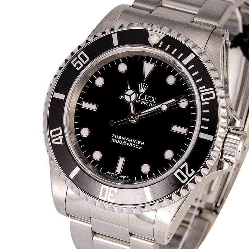 Black Rolex Submariner 14060 Men's Watch