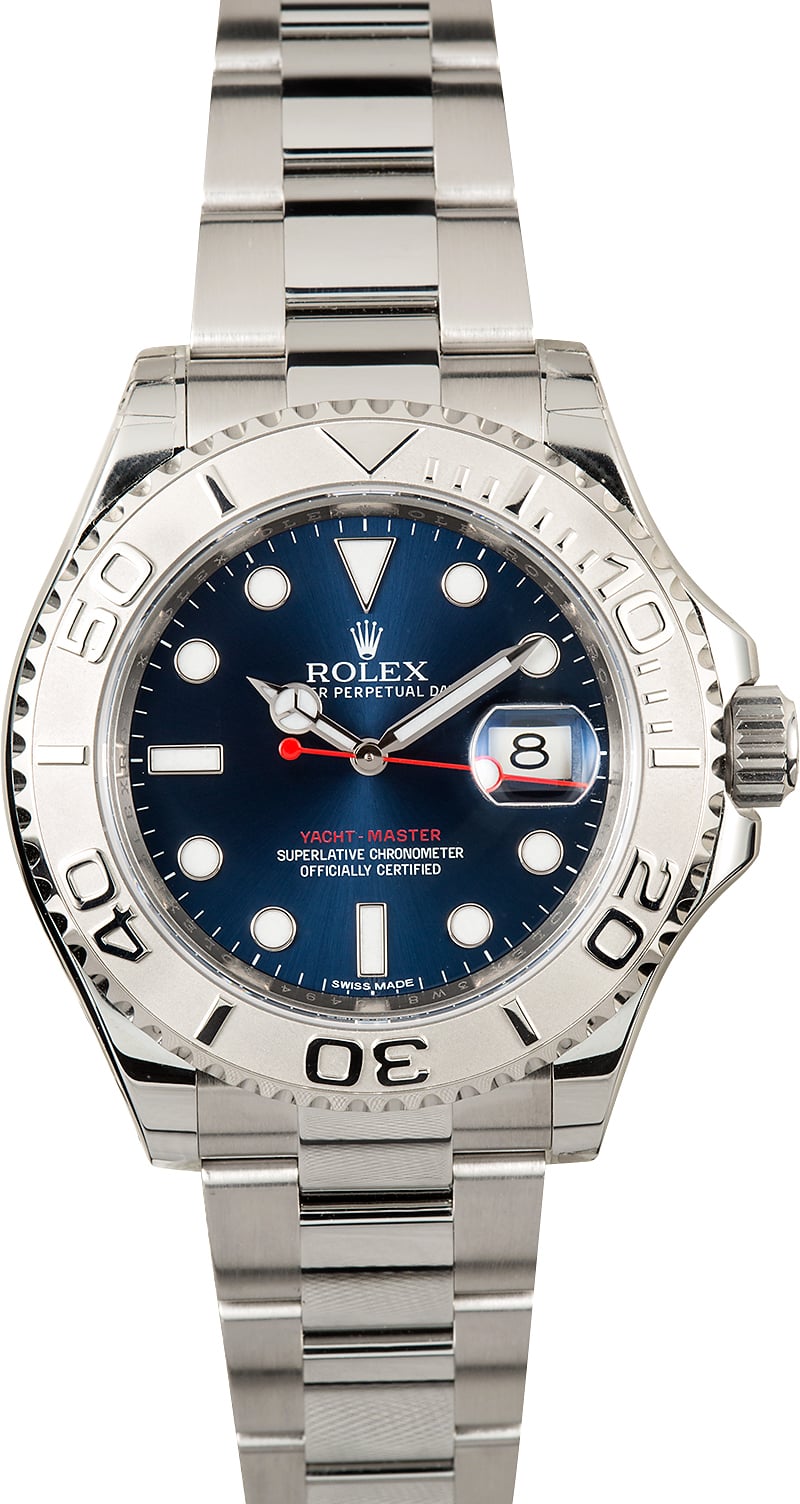 rolex yachtmaster stainless steel and platinum 16622