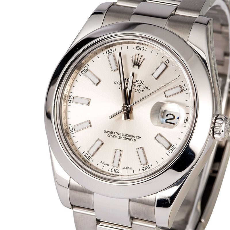 Rolex Datejust II 116300 Silver Dial Steel Oyster