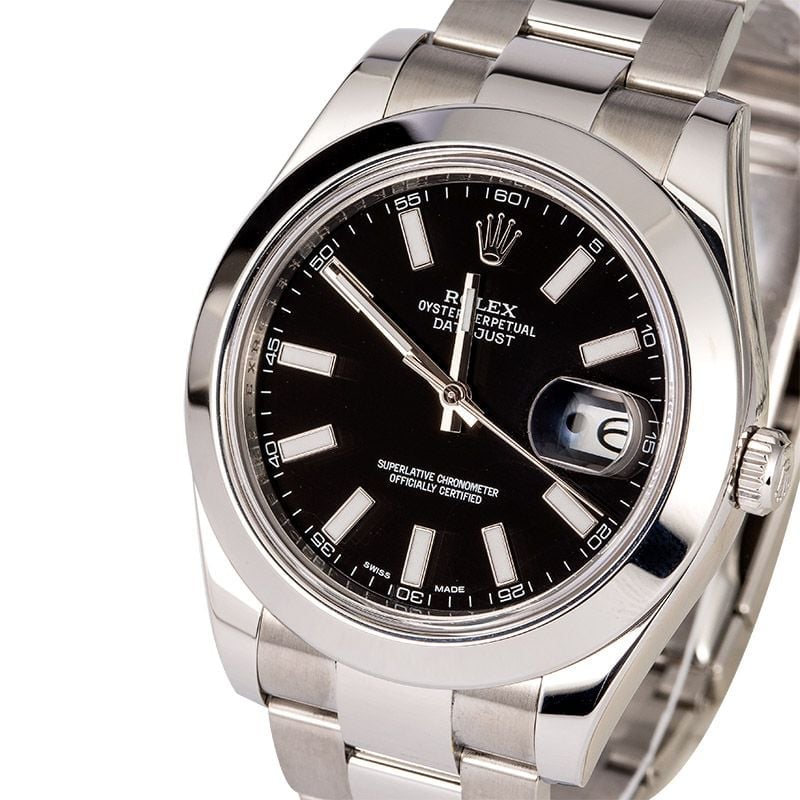 Rolex Datejust 116300 Black Dial Steel Oyster 2