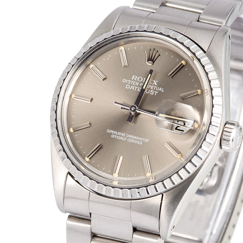 Pre-Owned Rolex Datejust 16030 Slate Dial