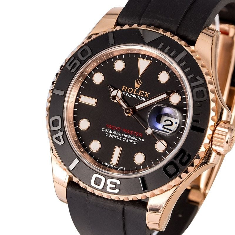 Buy Used Rolex Yacht-Master 116655BKSRS | Bob's Watches - Sku: 117247