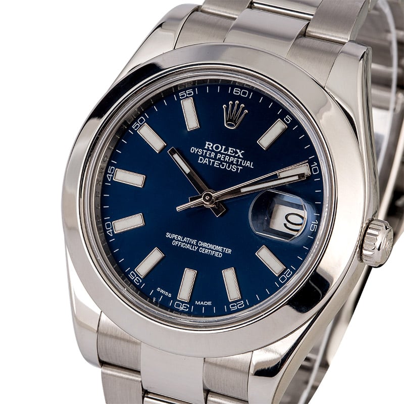 Used Rolex Datejust 116300 Blue Dial