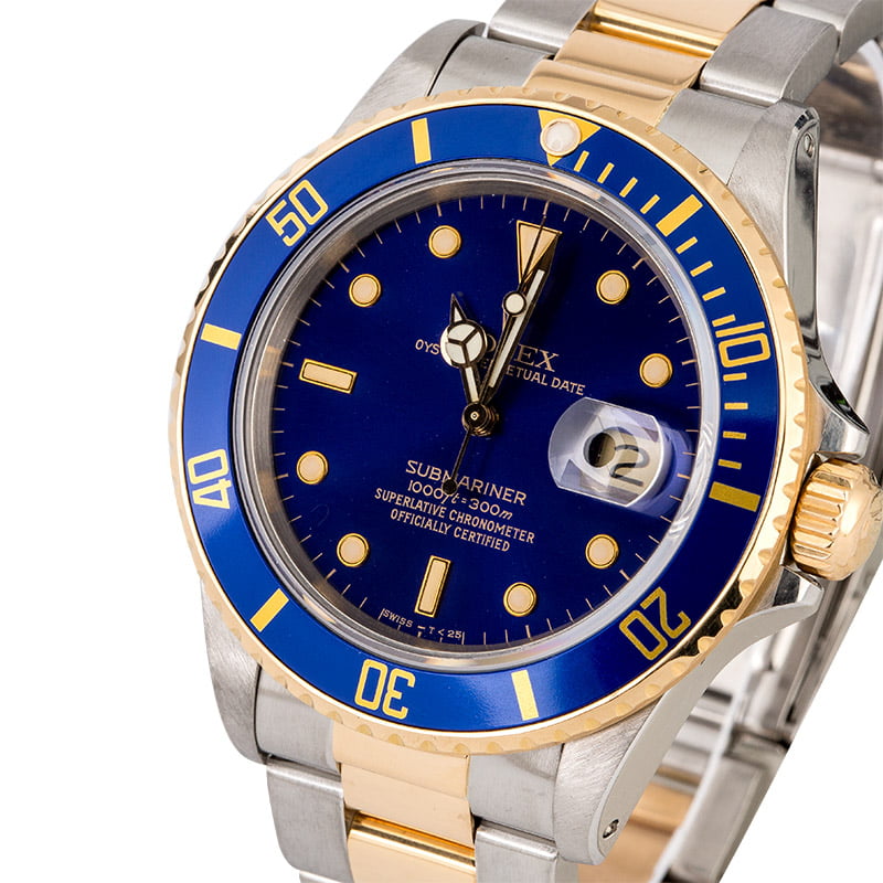 Rolex Submariner 16803 Blue Dial Watch