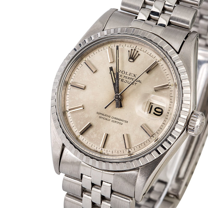 Rolex Datejust 1603 Engine Turned Bezel