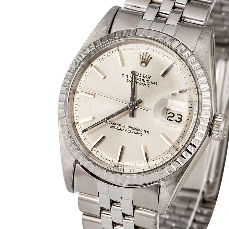Pre-Owned Rolex Datejust 1603 Silver Dial87272