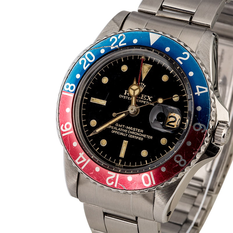 Vintage 1961 Rolex GMT-Master 1675 Glossy Gilt Dial