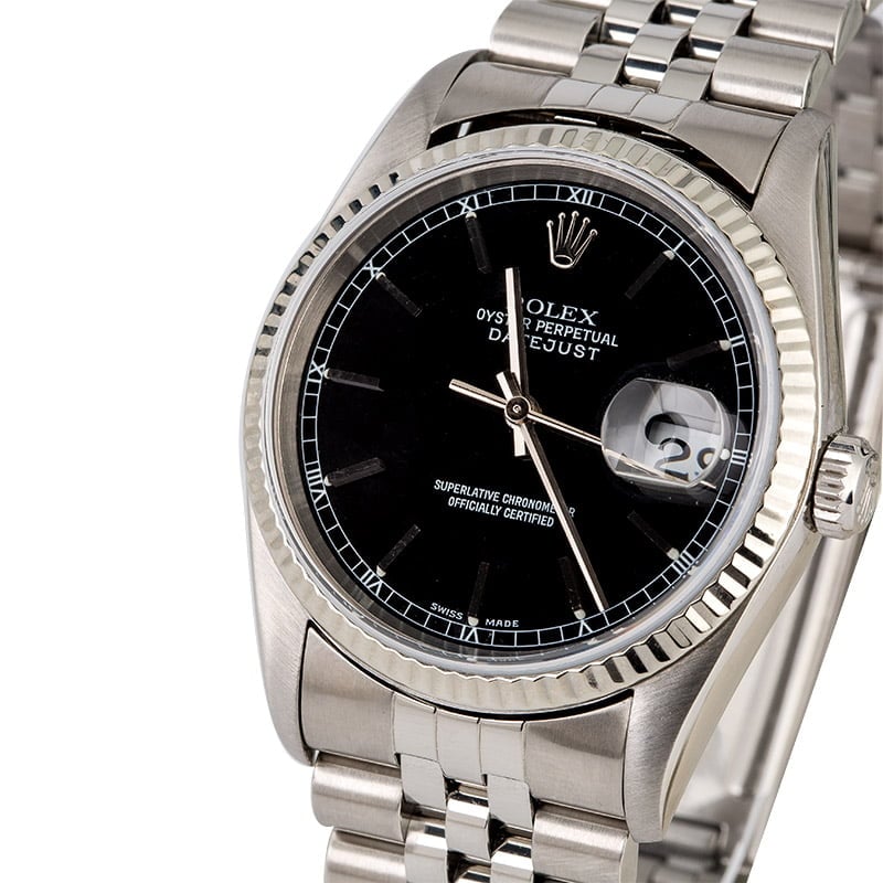 Used Rolex Datejust 16234 Black Dial