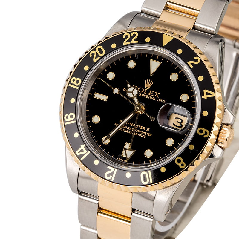 PreOwned Rolex GMT-Master II Ref 16713 Two Tone Oyster
