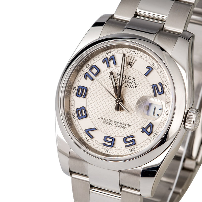 Rolex Datejust 116200 Silver Decorated Dial