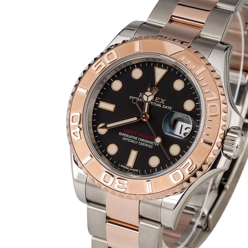 PreOwned Rolex Yacht-Master 116621 Two Tone Everose Oyster Band