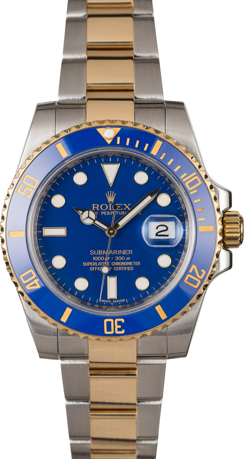 Pre-Owned Rolex Submariner 116613 Blue Ceramic Bezel