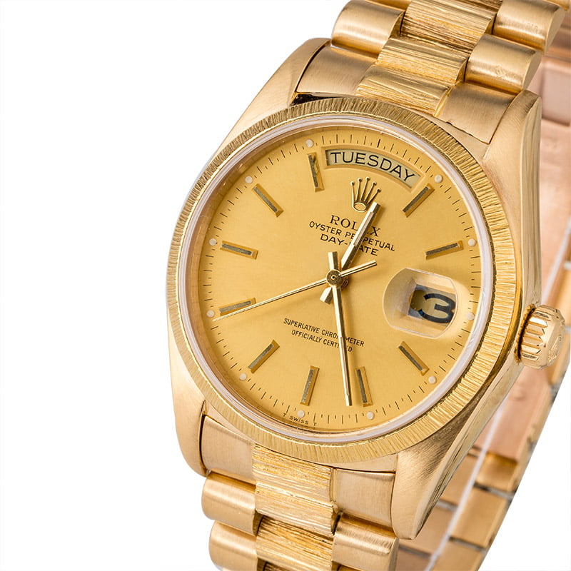 Used Rolex President 18078 with Barked Bezel