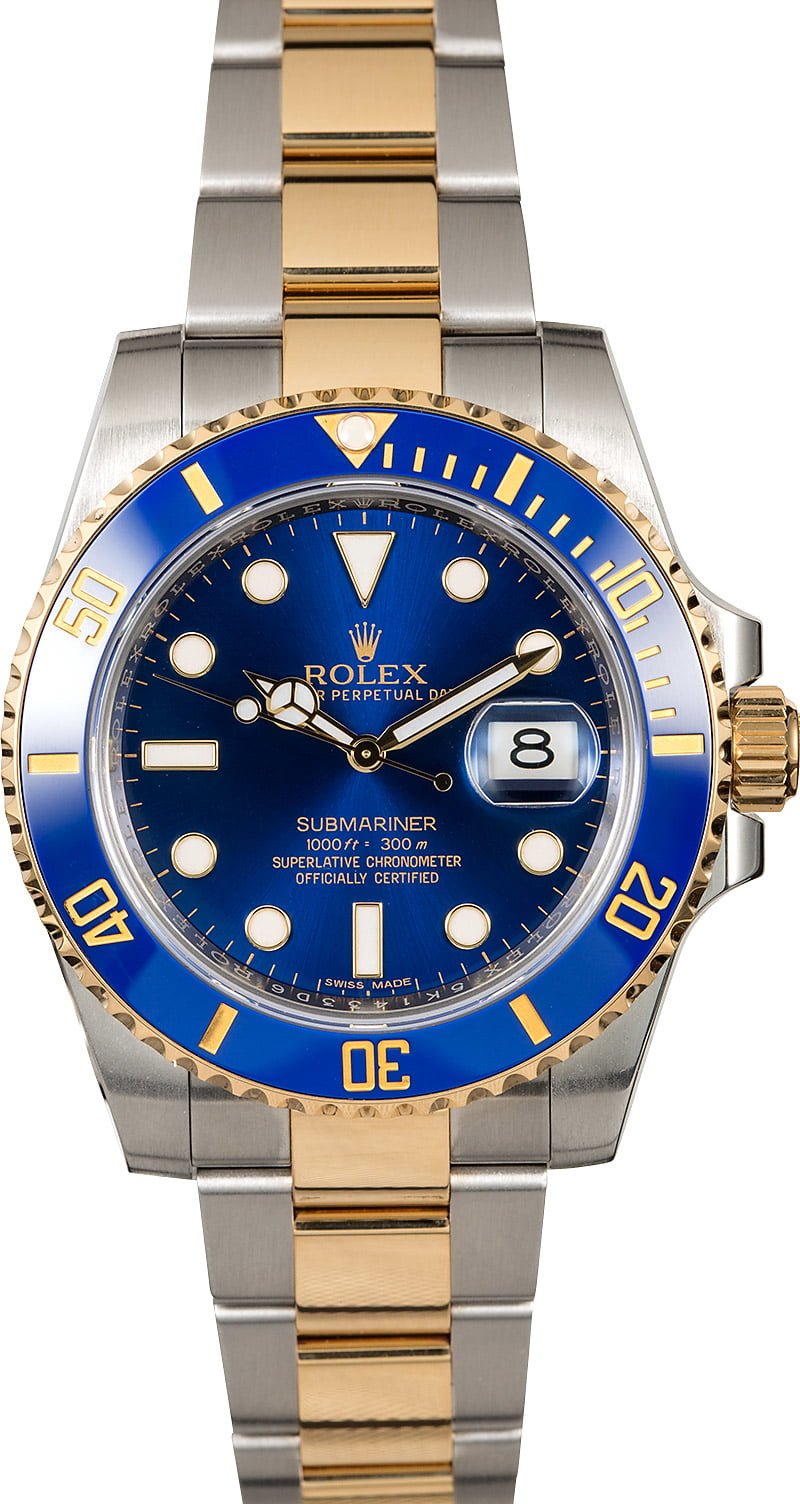 Buy Used Rolex Submariner 116613LB | Bob's Watches - Sku: 124038 xx
