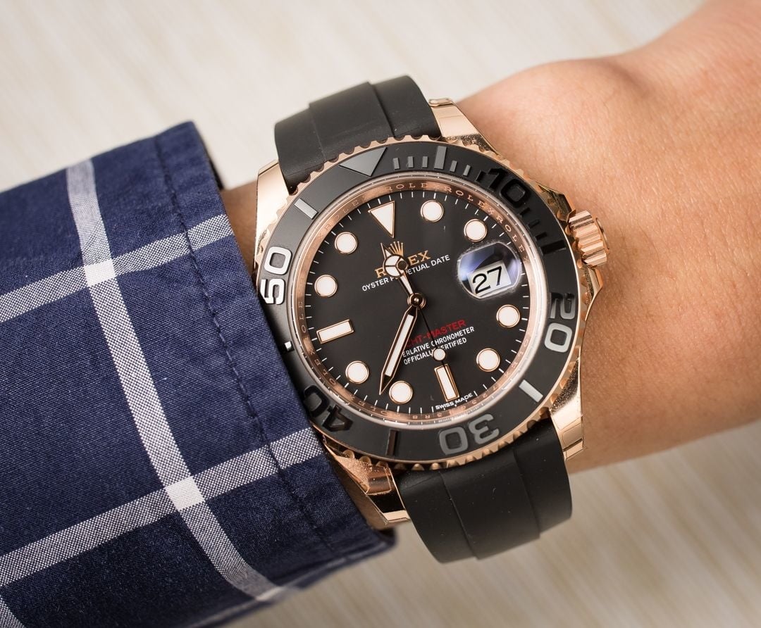 PreOwned Rolex Everose Yacht-Master 116655