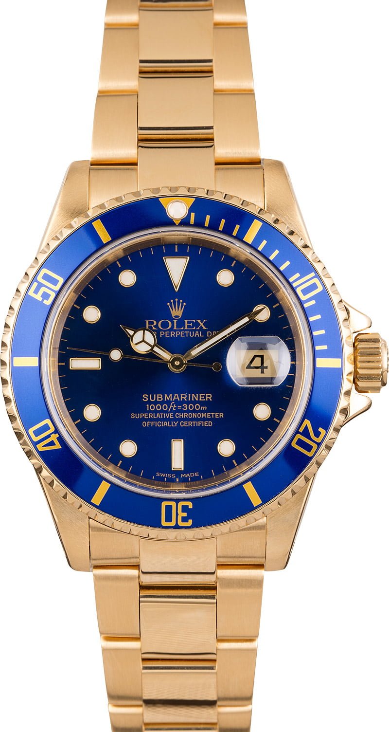 rolex submariner yellow gold green dial