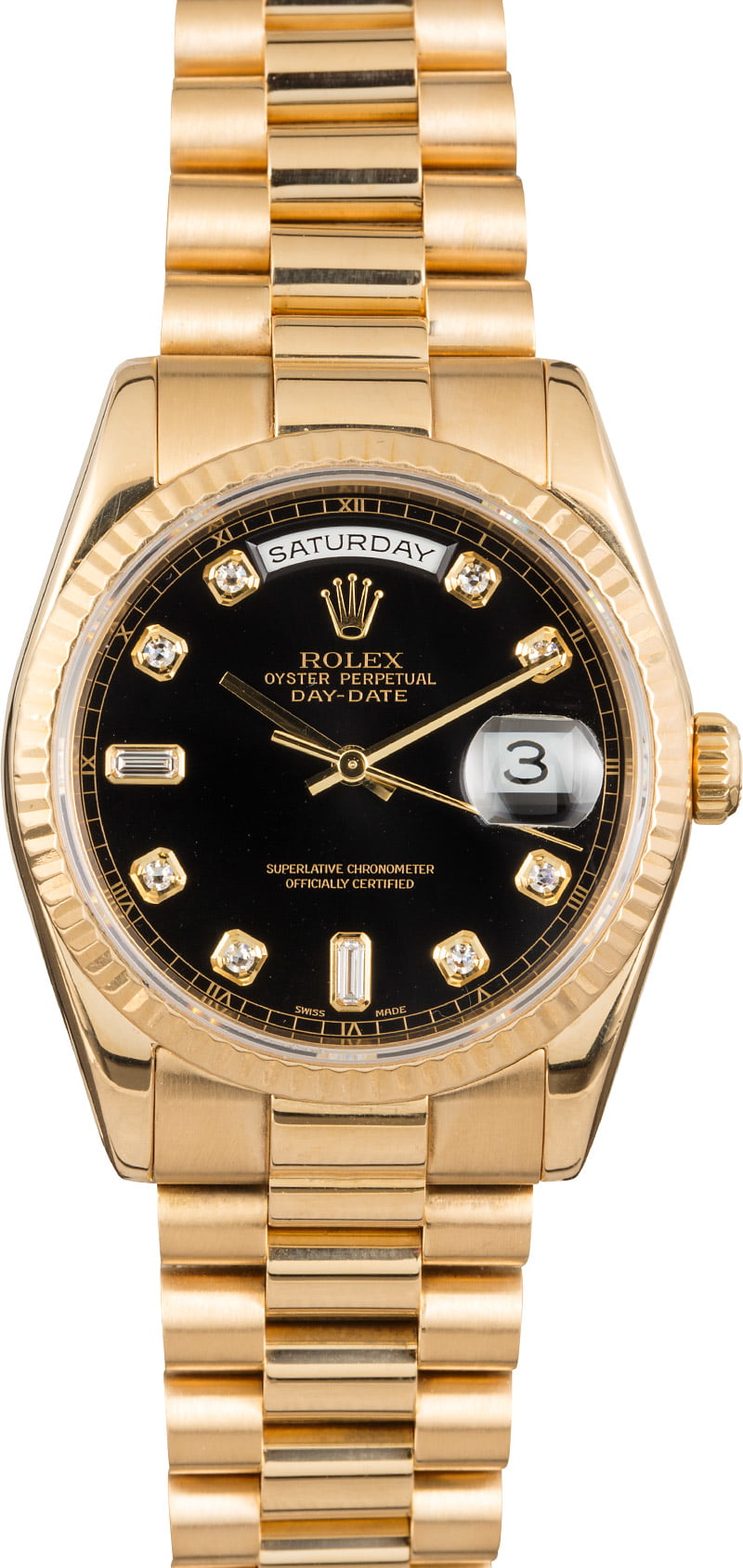 Buy Used Rolex President 118238BKDP | Bob's Watches - Sku: 126285