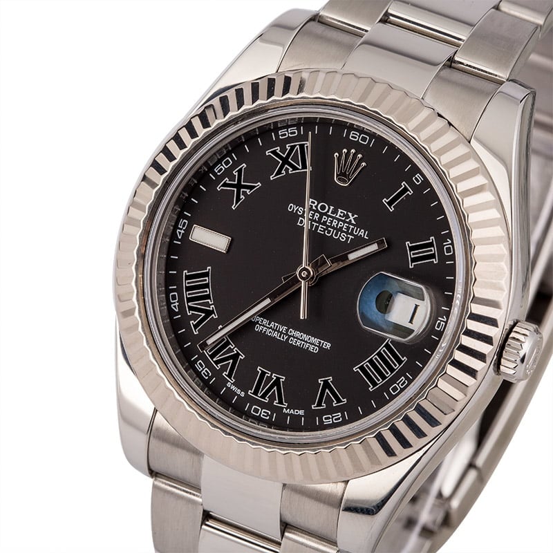 Pre-Owned Rolex Datejust II Ref 116334 Roman Dial