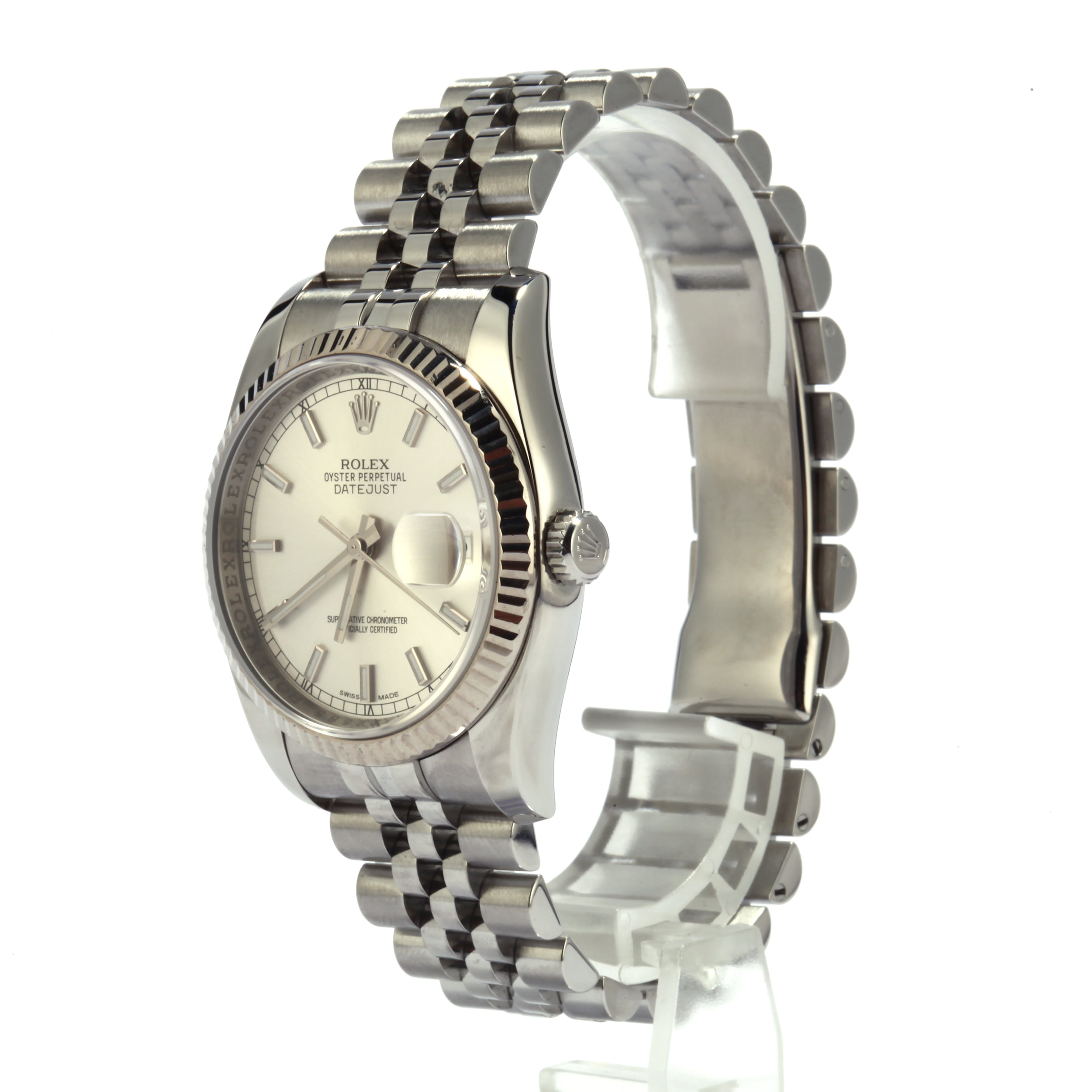 Pre-Owned Rolex Datejust 116234 Silver Luminous Dial