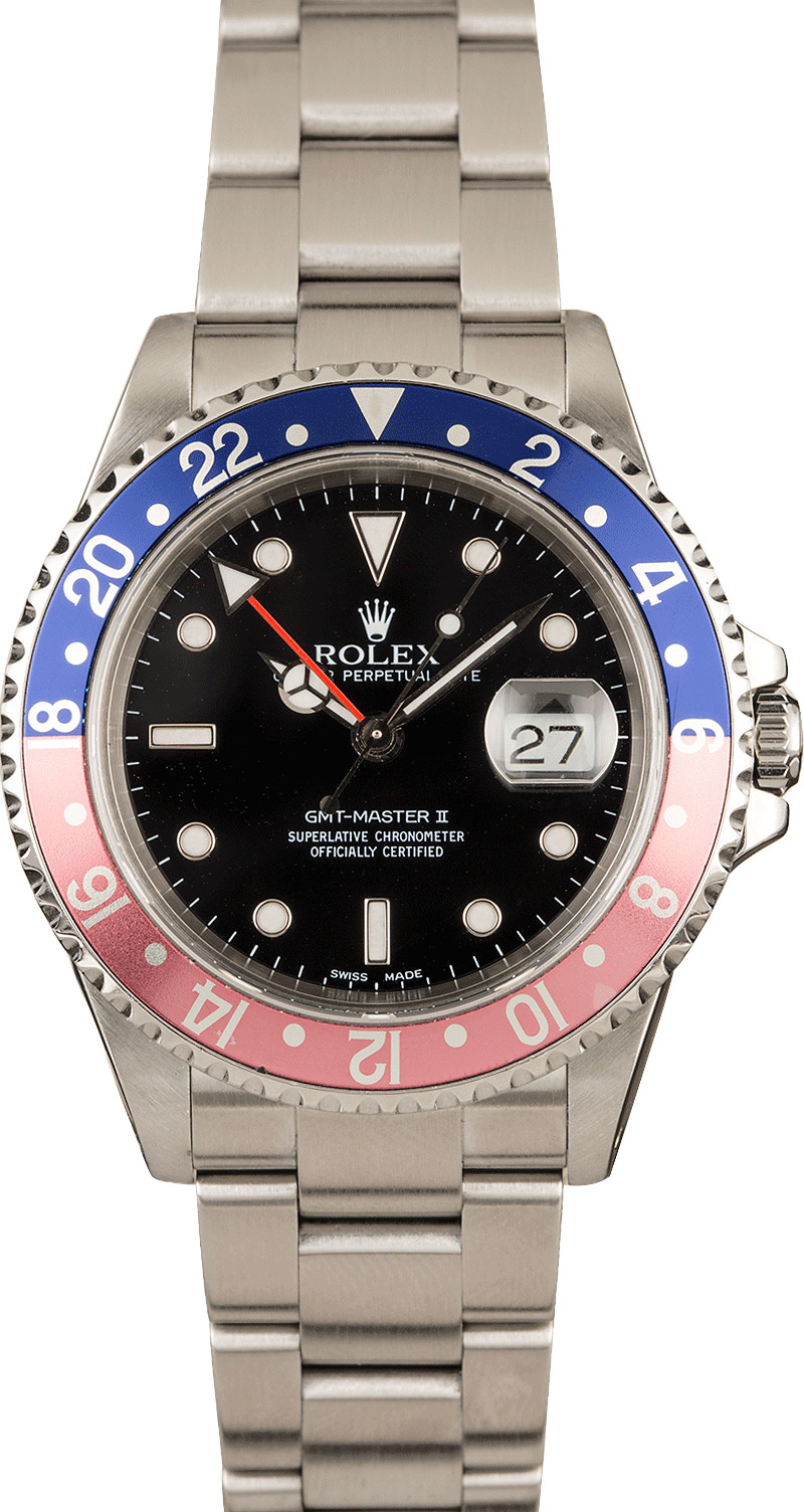 Rolex 16710 Rolex Gmt Coke For Sale Buy Pre-Owned Rolex Oyster
