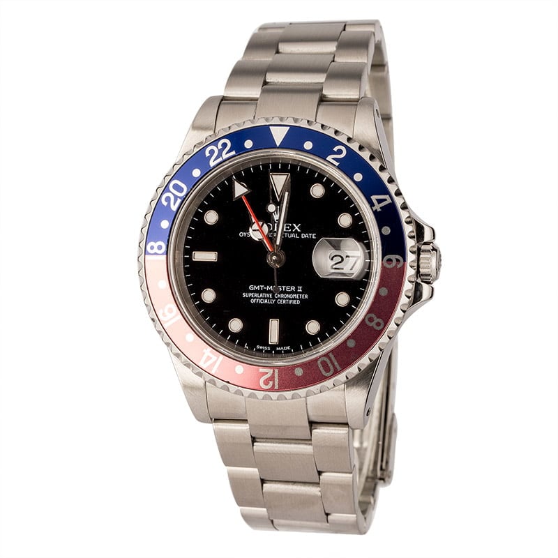 Pre Owned GMT Master II Rolex 16710 "Pepsi"