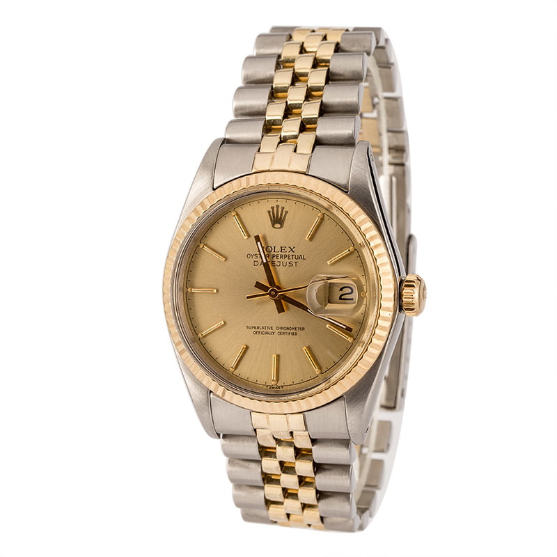 Pre Owned Champagne Rolex Datejust 16013