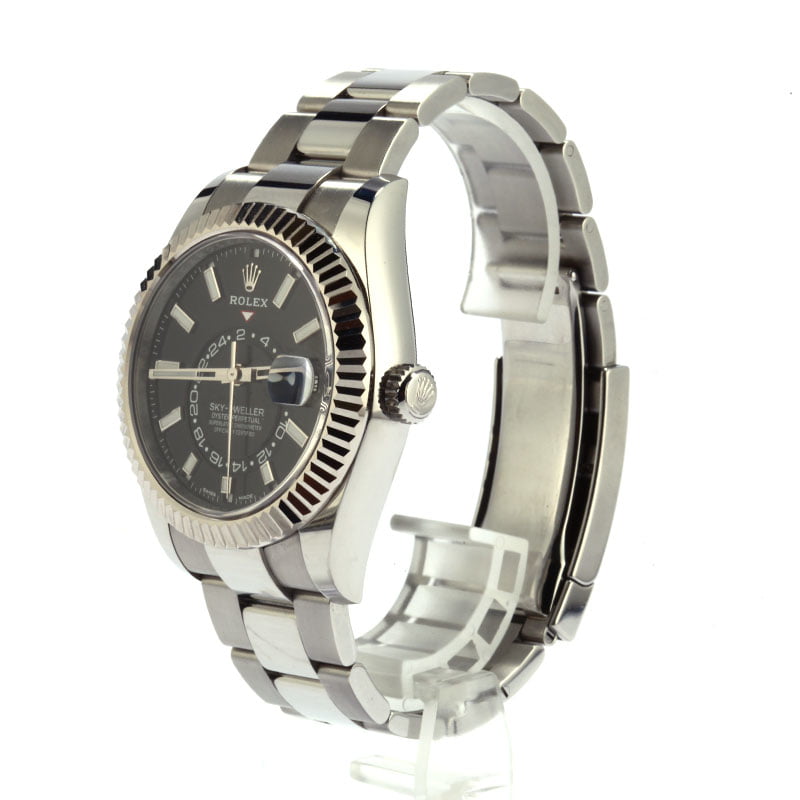 rolex sky dweller black dial price