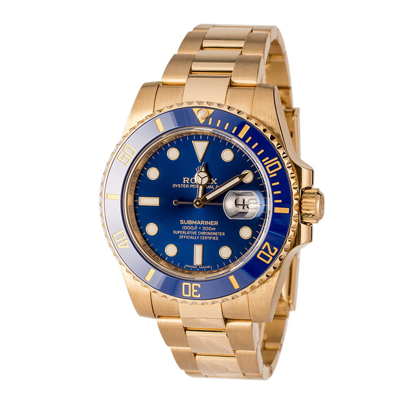 Pre-Owned Rolex Submariner 116618 Blue Dial