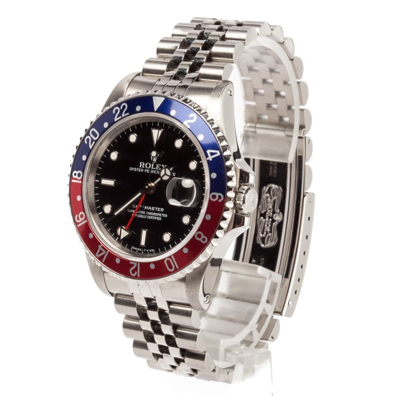 Rolex GMT-Master 16700 'Pepsi' with Steel Jubilee Band