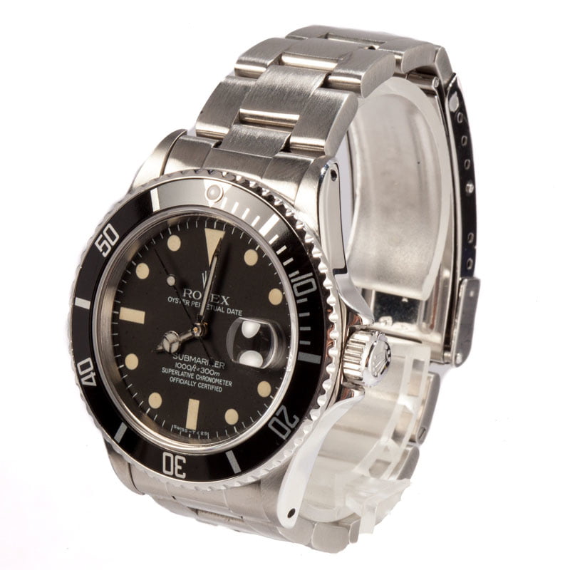 Pre-Owned Rolex Submariner 16800 Stainless Steel
