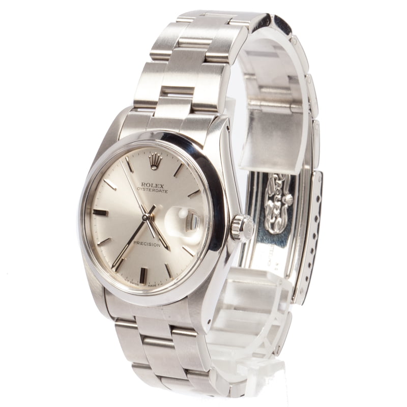 Pre-Owned Rolex OysterDate 6646 Silver Dial