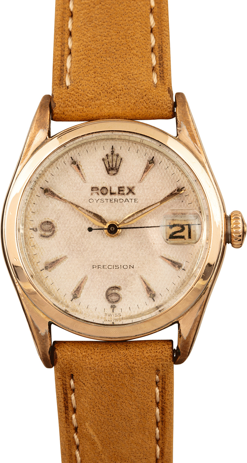 vintage rolex leather